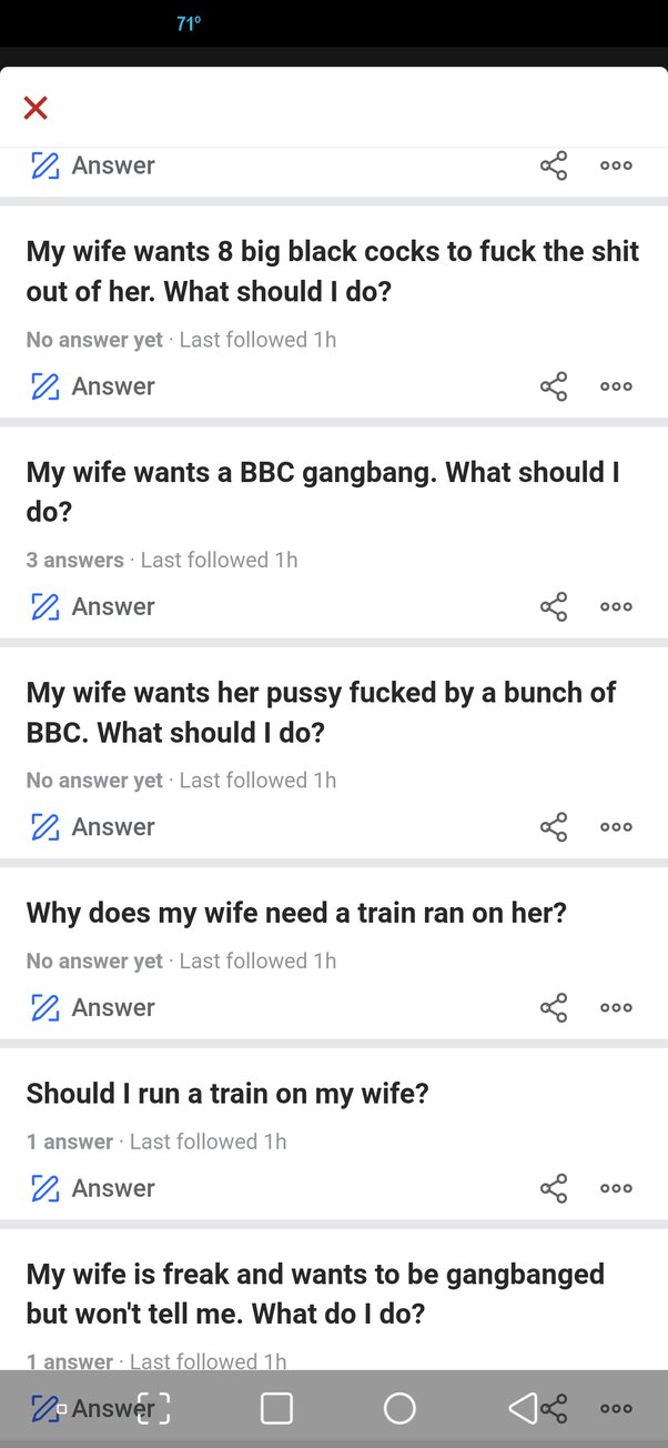 wife wants to be gangbanged