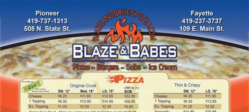 delanda bell hall recommends blaze and babes menu pic