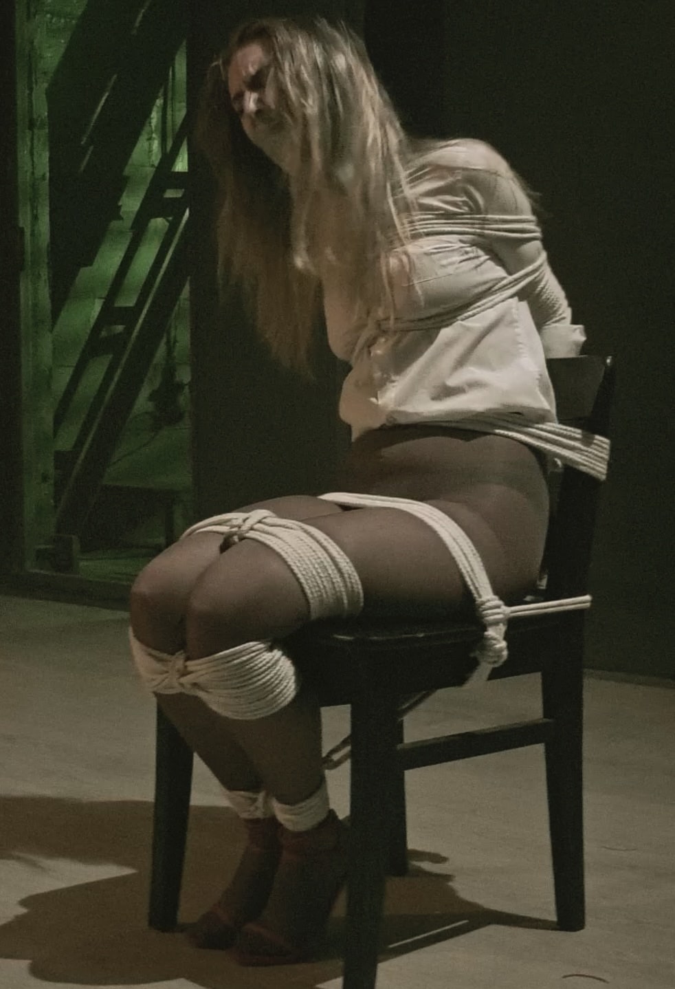 chair tied and gagged