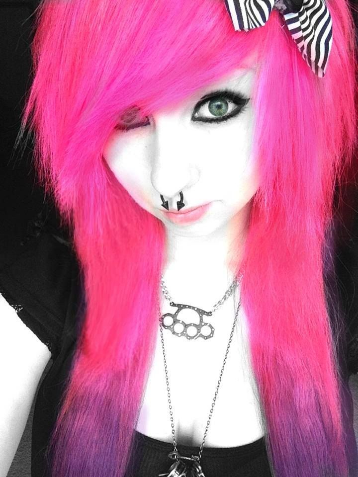 amy danga add photo pink hair emo