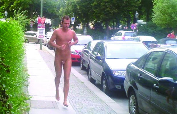 men caught naked in public