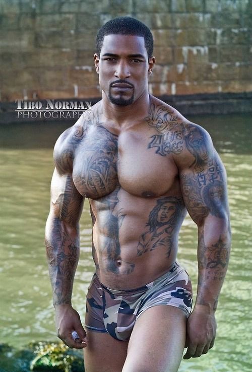 beau jam add photo muscular black naked men