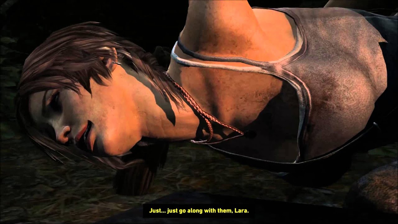 lara croft captured