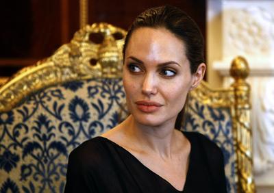 ahmed hasanin recommends angelina jolie titts pic