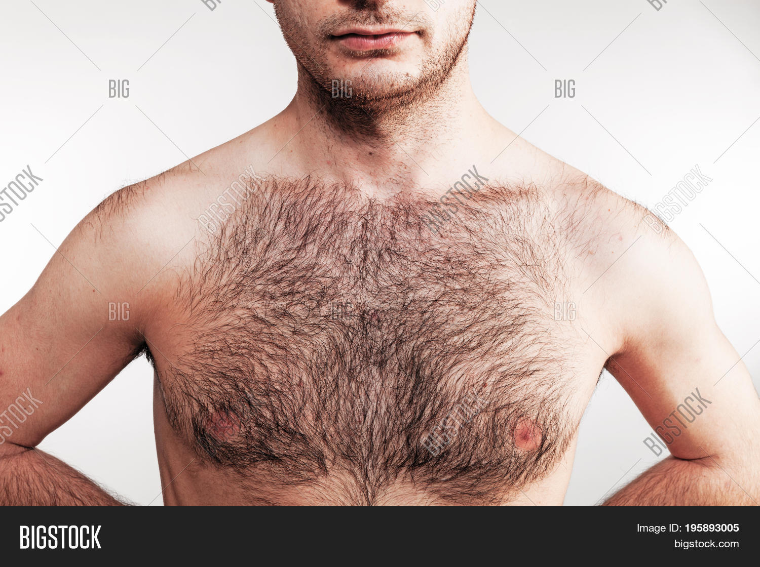 naked hairy man