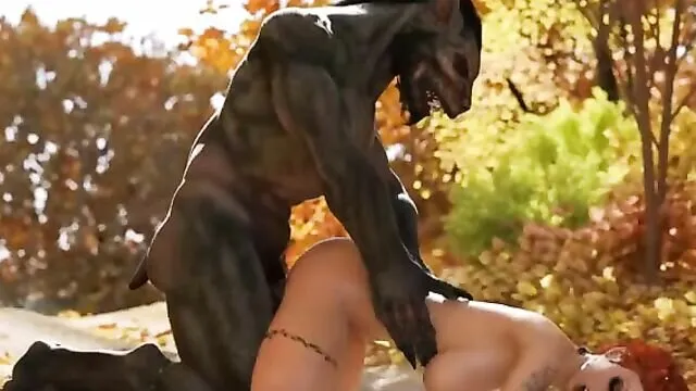 3d Werewolf Porn shemale masturbating