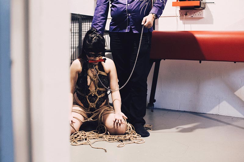 carmen lung add tied down bdsm photo