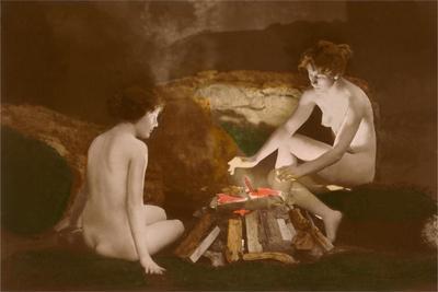 Nude Campfire scary movie