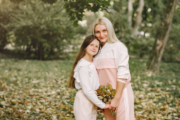 mother and daughter posing nude