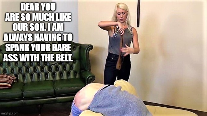 darragh otoole recommends spanking wife with belt pic