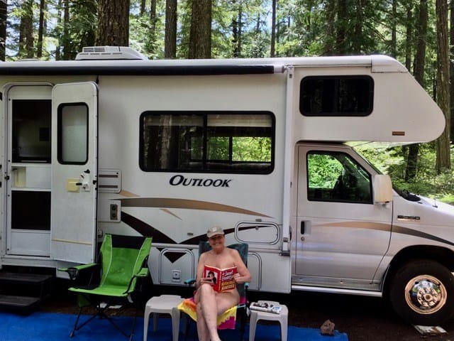 alan varley share naked at campsite photos