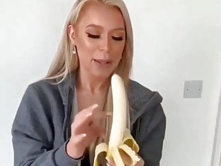 deep throating banana