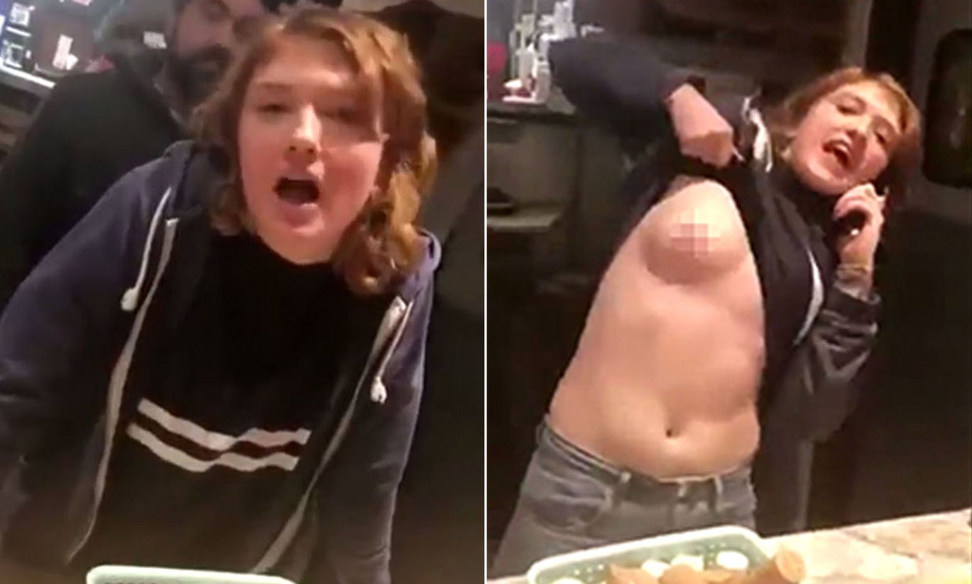 angela marie wolf recommends Tits Out In Restaurant