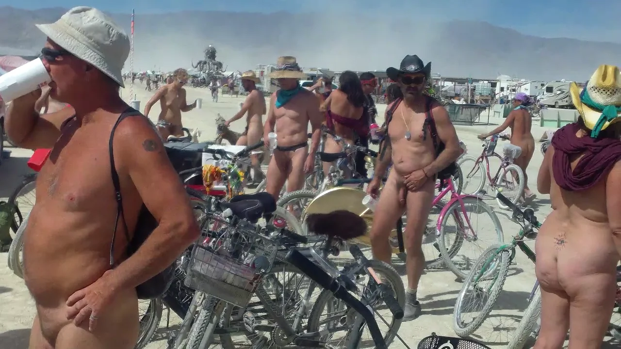 Burning Man Naked Tumblr roller blades