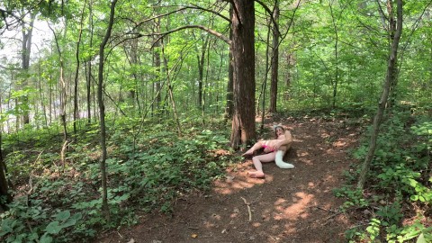 dean voss recommends caught naked in the woods pic