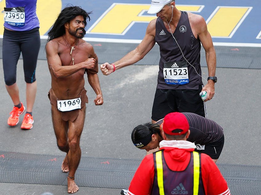 aravind madhu recommends Naked Marathon