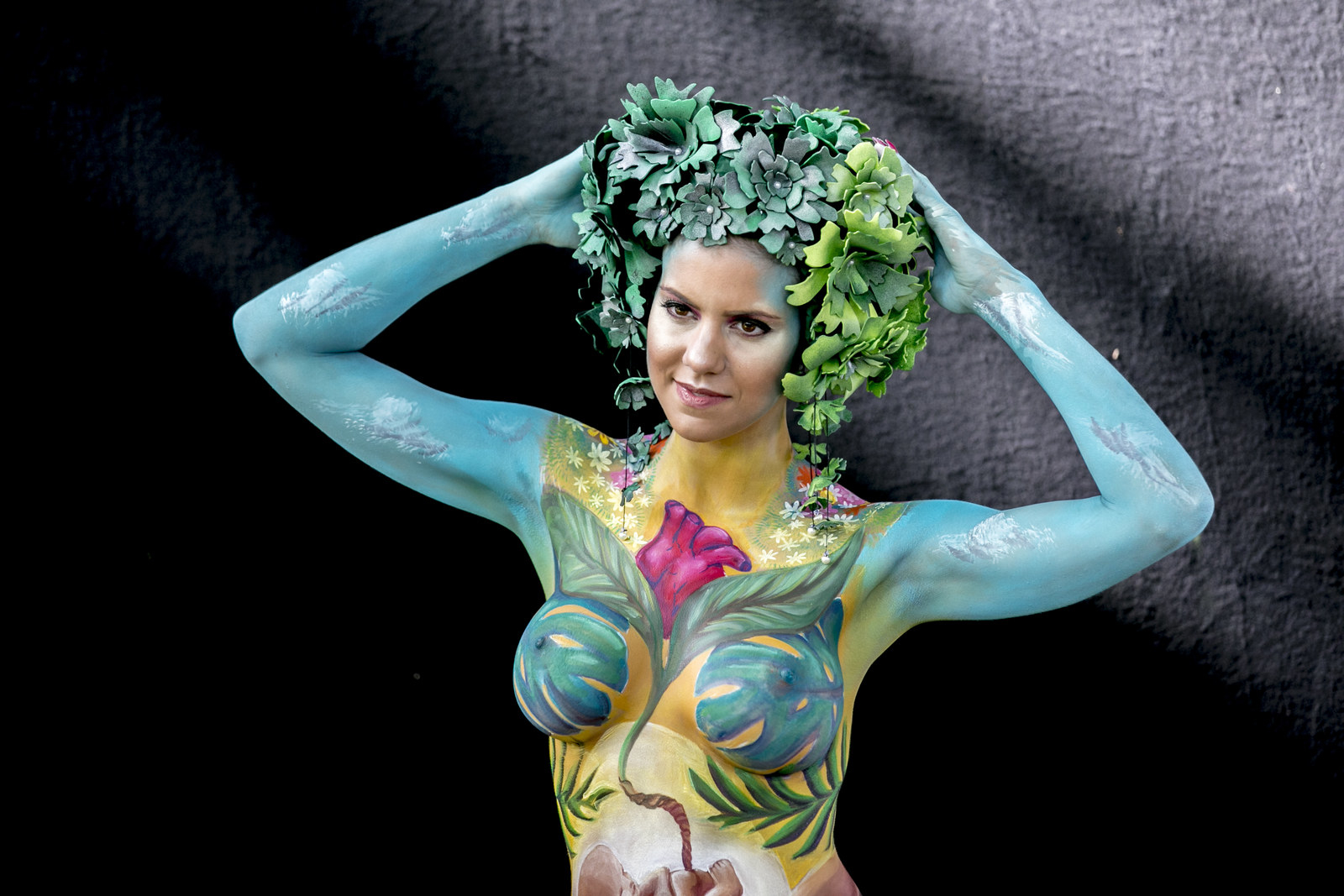 charlene moreau recommends Body Paint Tits