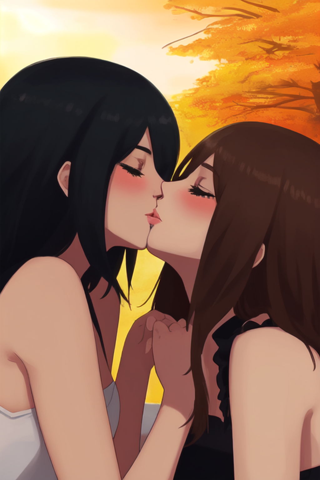 akbar jalal recommends anime lesbians making out pic