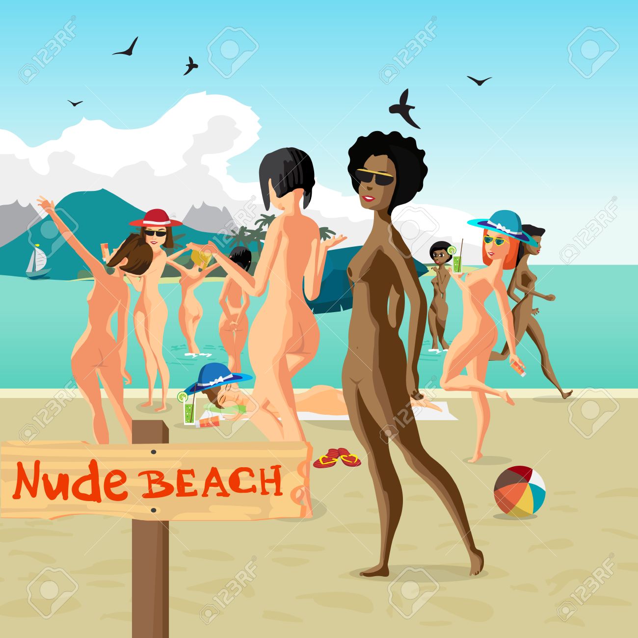 cally chambers recommends nude beach group pic