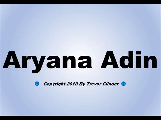 brian a ellis recommends Adryana Adin