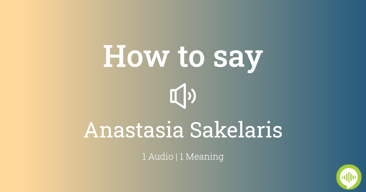 david boney recommends anastasia sakelaris pic