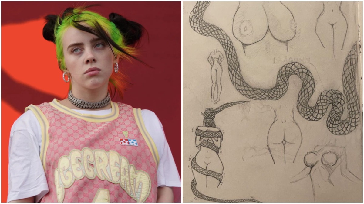 billie eilish naked boobs