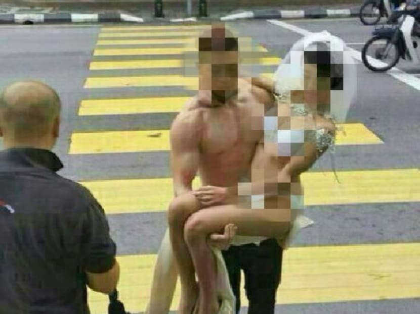 Best of Couples naked in public