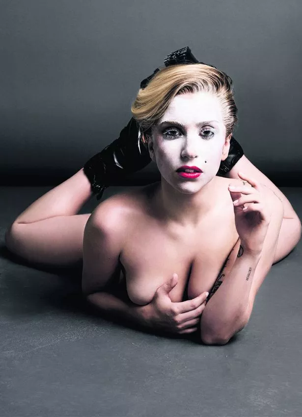 Lady Gaga Nude Boobs magazine nude