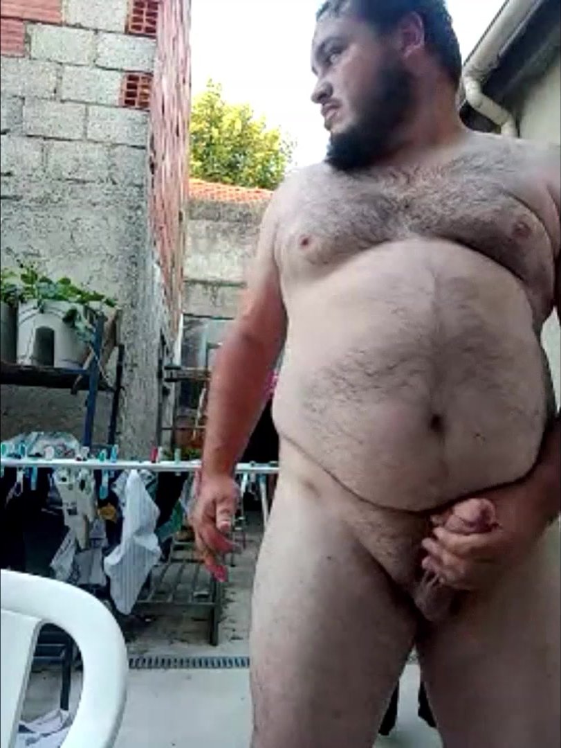 naked fat hairy