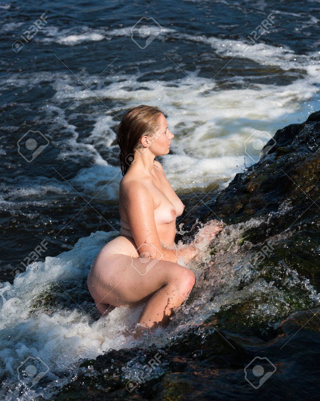 deanna stephan share nude woman waterfall photos