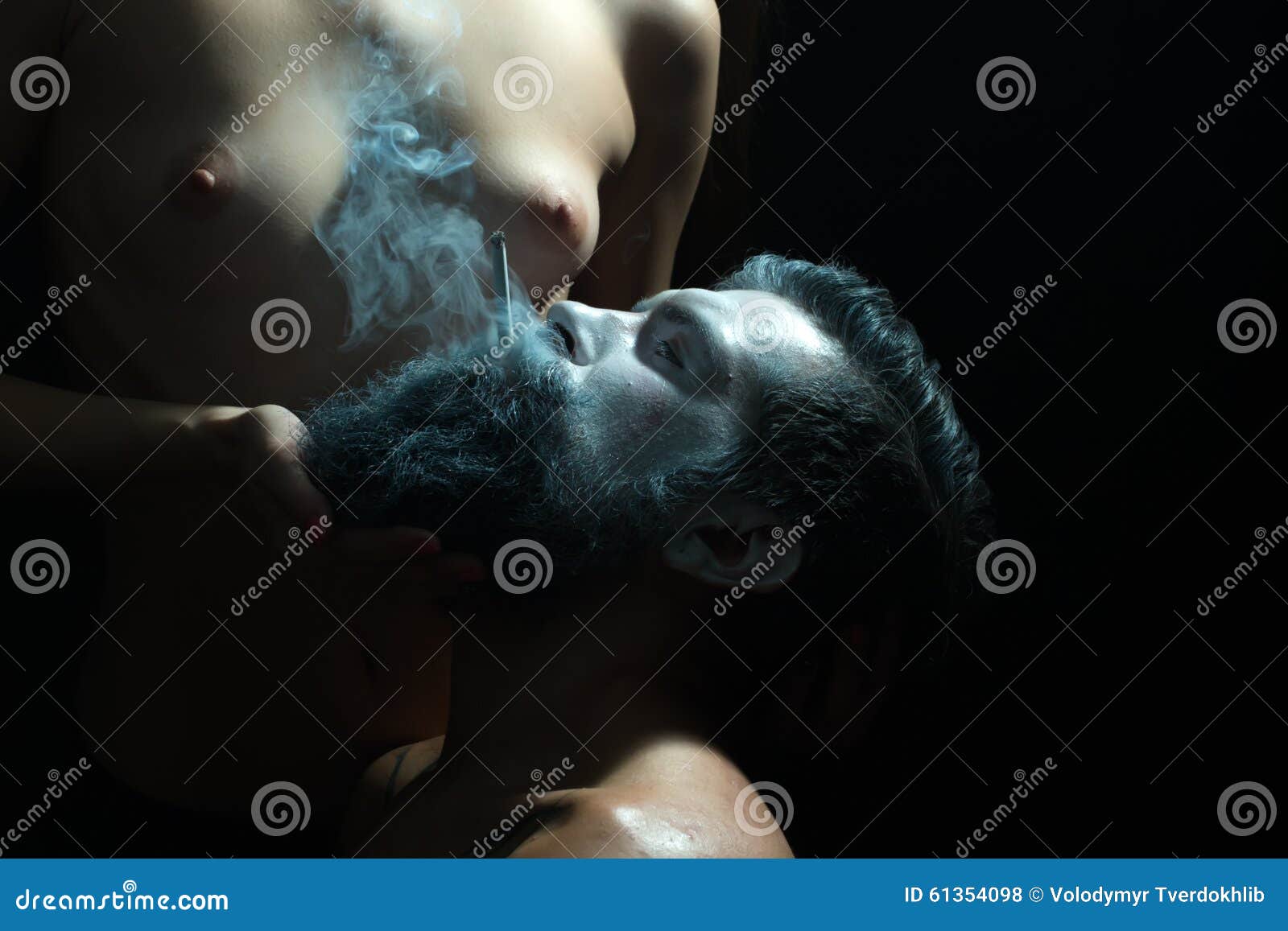 smoking women naked