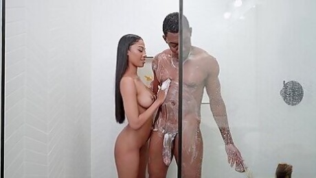 Best of Ebony porn shower