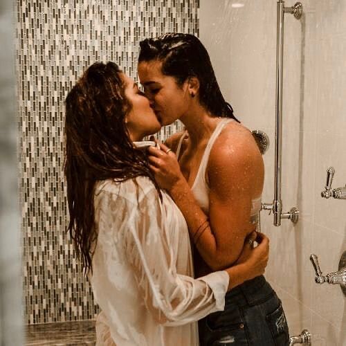 Best of Lesbians making out in shower