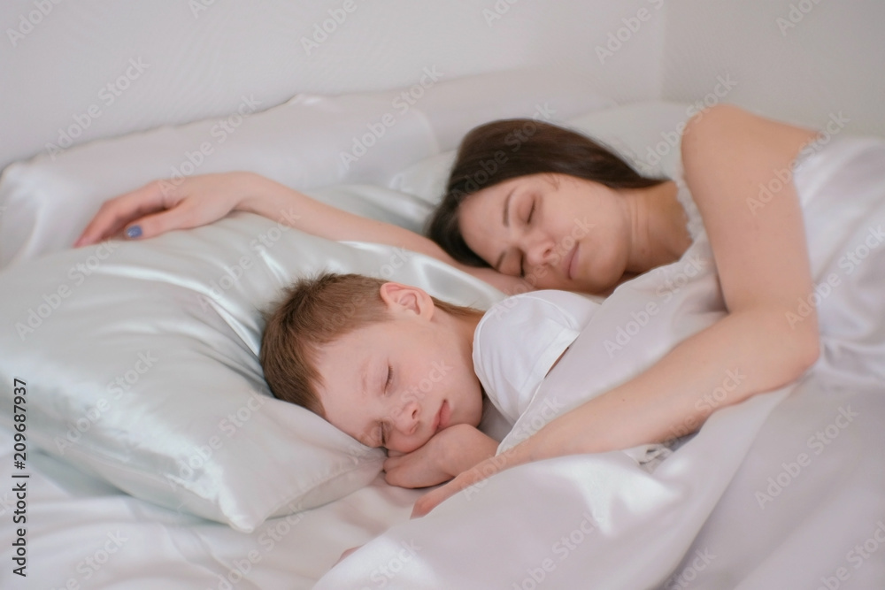 stepmom and son in bed