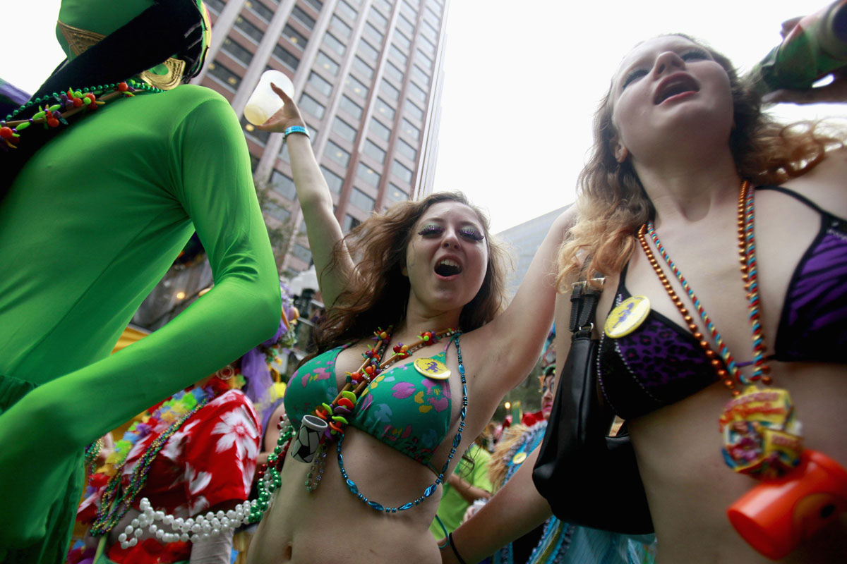 Best of Flashing boobs at mardi gras