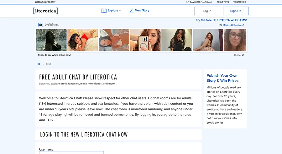 brendan haddock recommends Literotca Chat