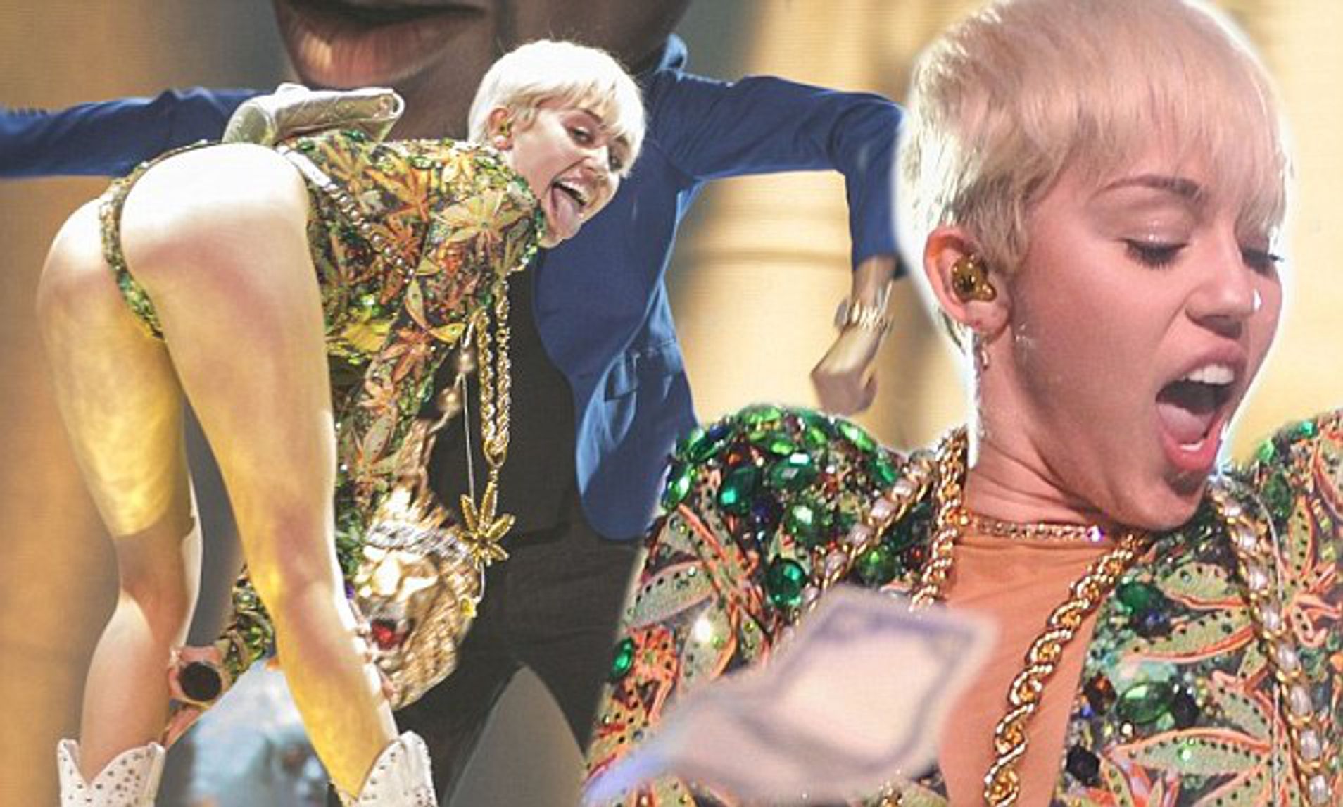 Miley Cyrus Crotch Shot blonde tiits