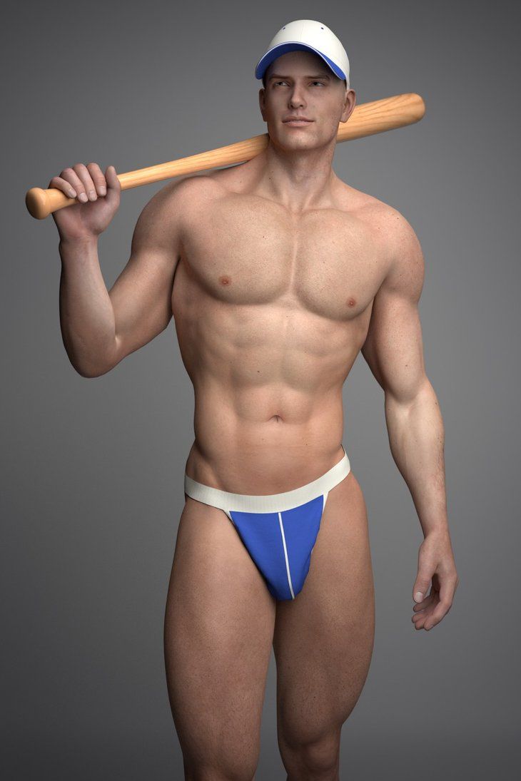 naked baseball men