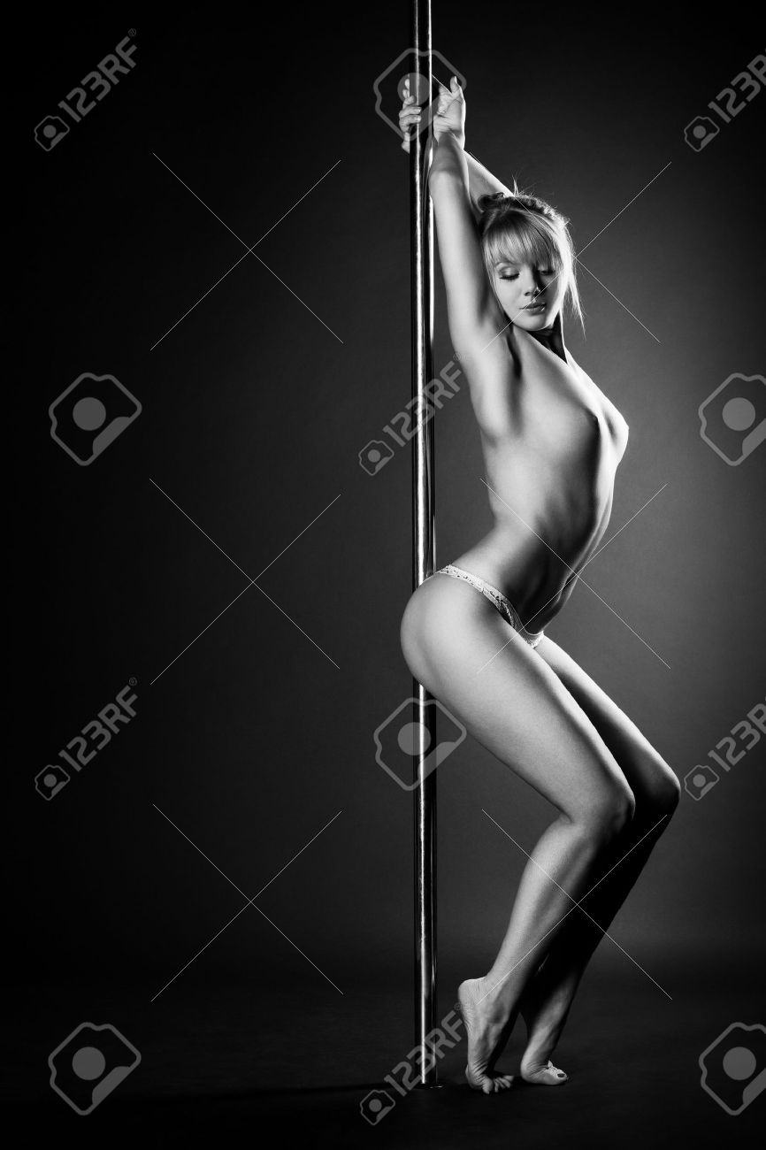 Naked Pole Dancing close up