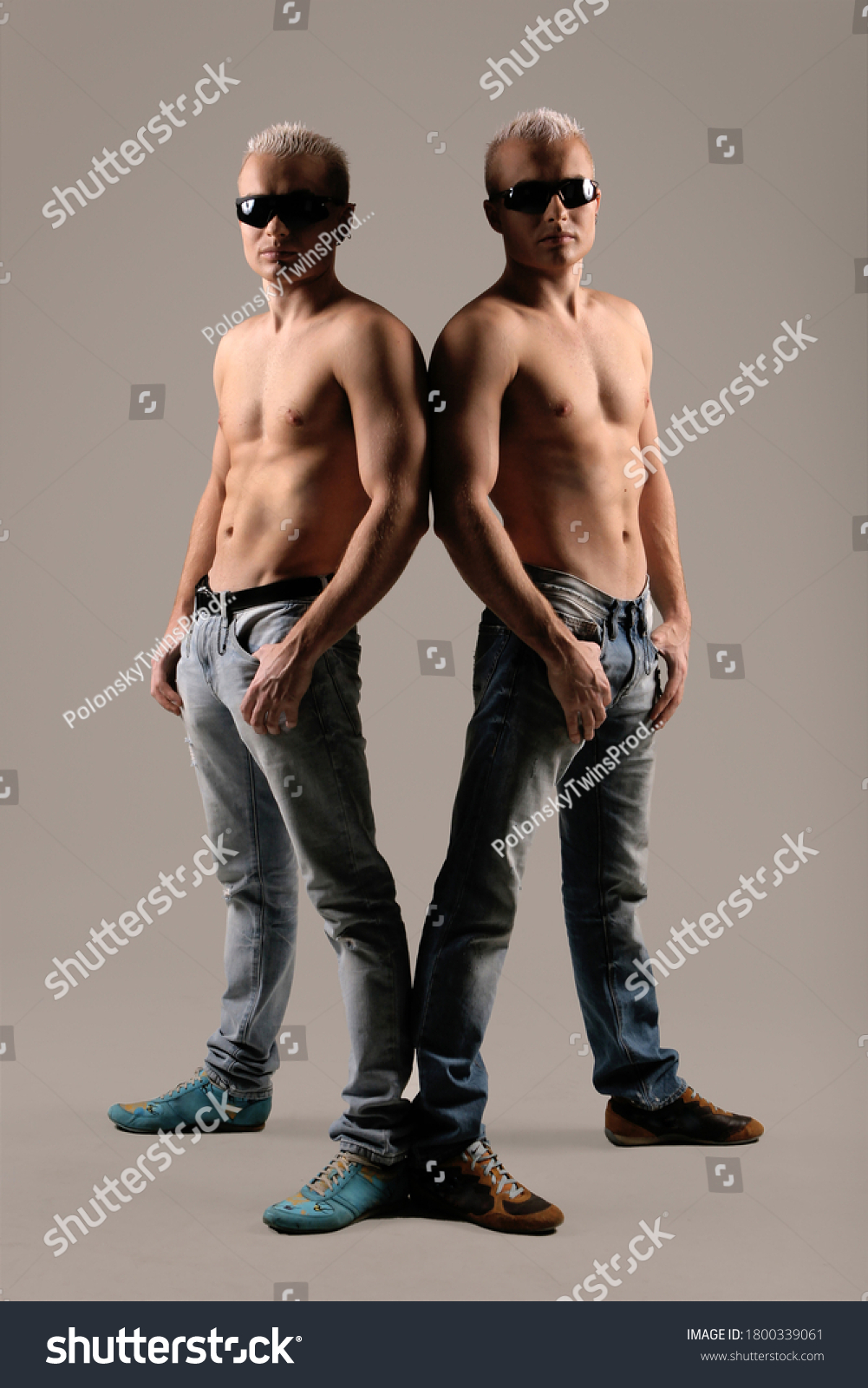 naked twin men