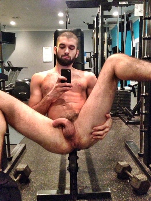 nude men in the gym