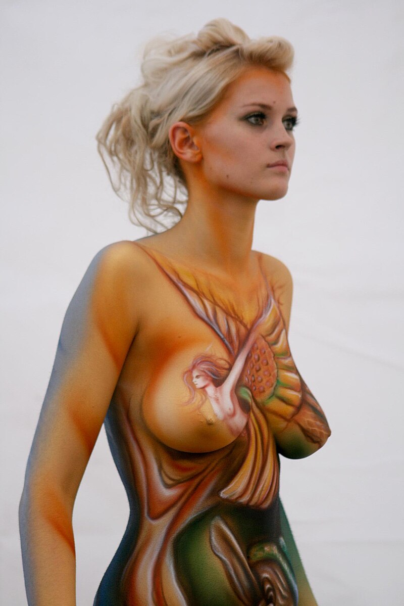 Nude Women With Body Paint off nephew