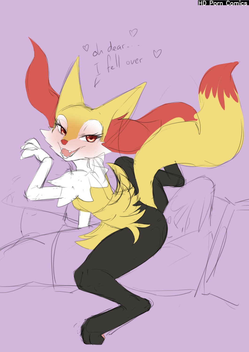 Pokemon Braixen Porn tits shaved