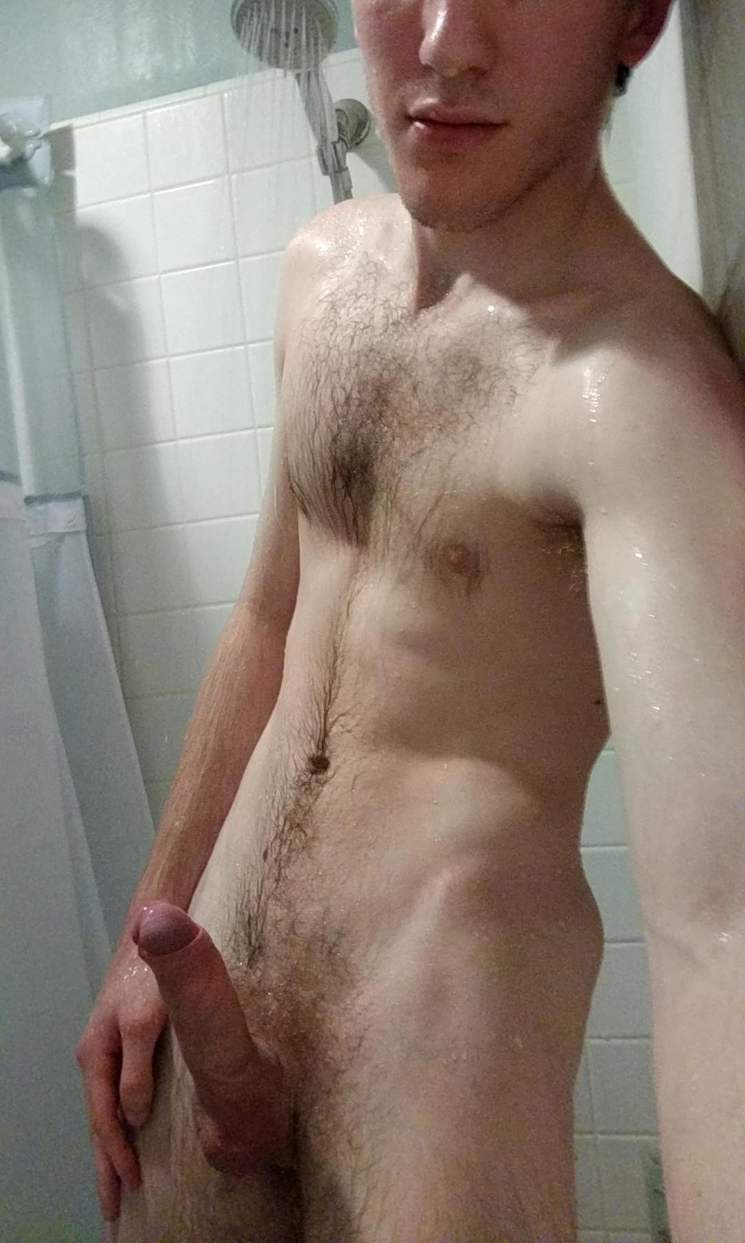 Shower Nude Selfie posing nude