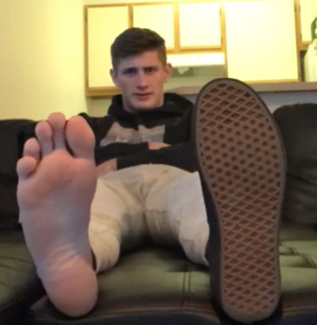 adam peak add photo sock and foot worship